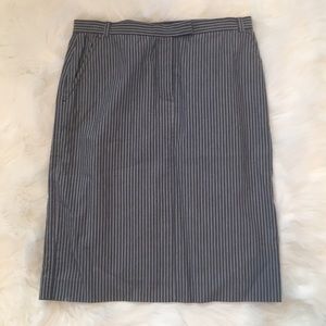 French Connection Stripped Pencil Skirt